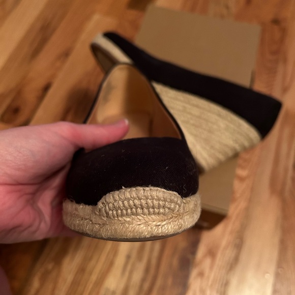 J. Crew Canvas Espadrille Wedges, Black, Size 8.5, Box included. - Picture 12 of 16